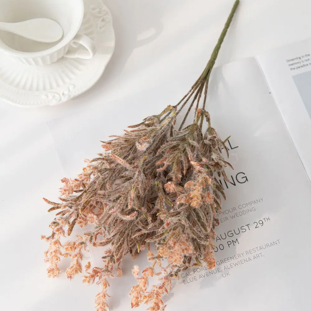 Künstliche Blumen Pflanzen Plüsch-Lavendelsträuße Heimvasen Gärten DIY-Geschenke Blumengirlanden-Materialien Hochzeits-Brautsträuße – Detail 15