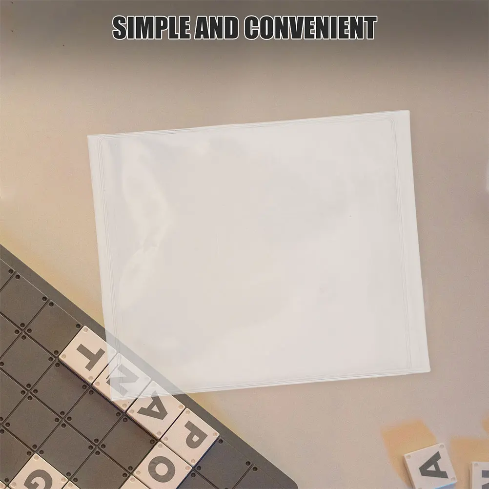 Plastic Mahjong Card Cover Foldable Holder Protective Sleeve for Score Cards Game Supplies Transparent Domino Gaming