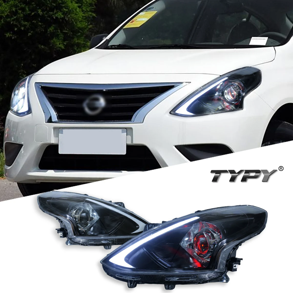 

Автомобильная фара TYPY для Nissan Altima 2014-2017, обновленная, модифицированная для нового DRL, динамический указатель поворота, светодиодная фара, автоаксессуары