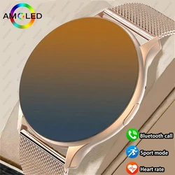 New Men Women Smart Watch New Bluetooth Call Full Touch Amoled DIY Dails Sports Fitness Waterproof Health Monitoring SmartWatch