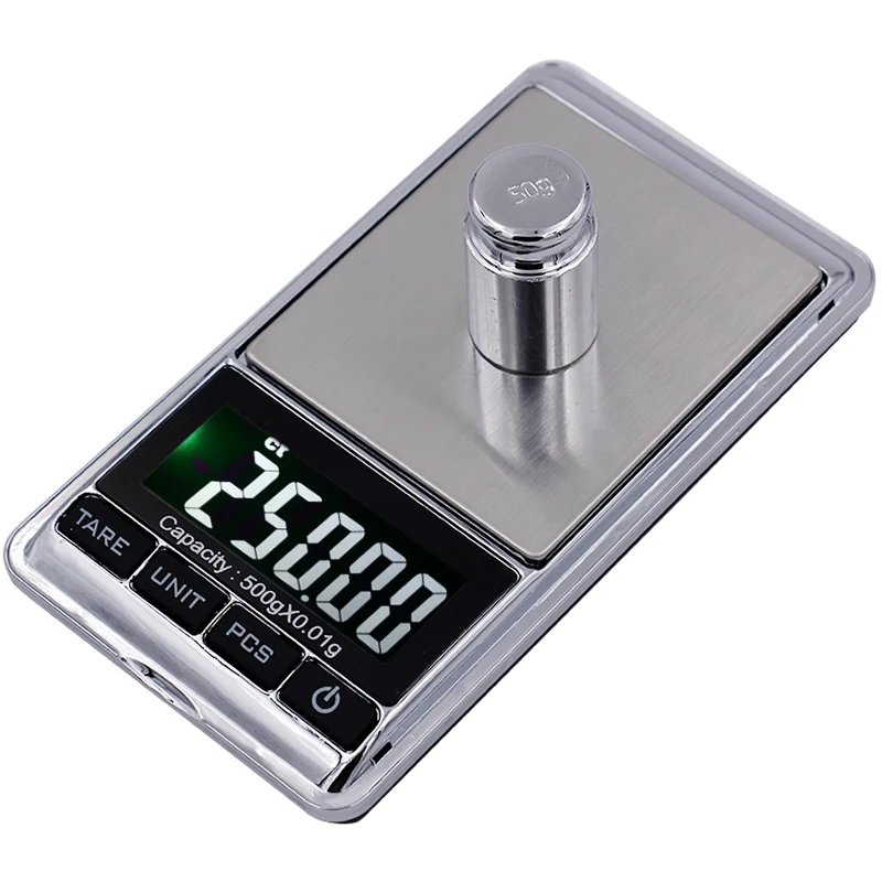 0.01g/0.1g Precision Pocket Scale Digital Electronic Gold Jewelry Carat Diamond Balance Mini Scales Portable Weighing