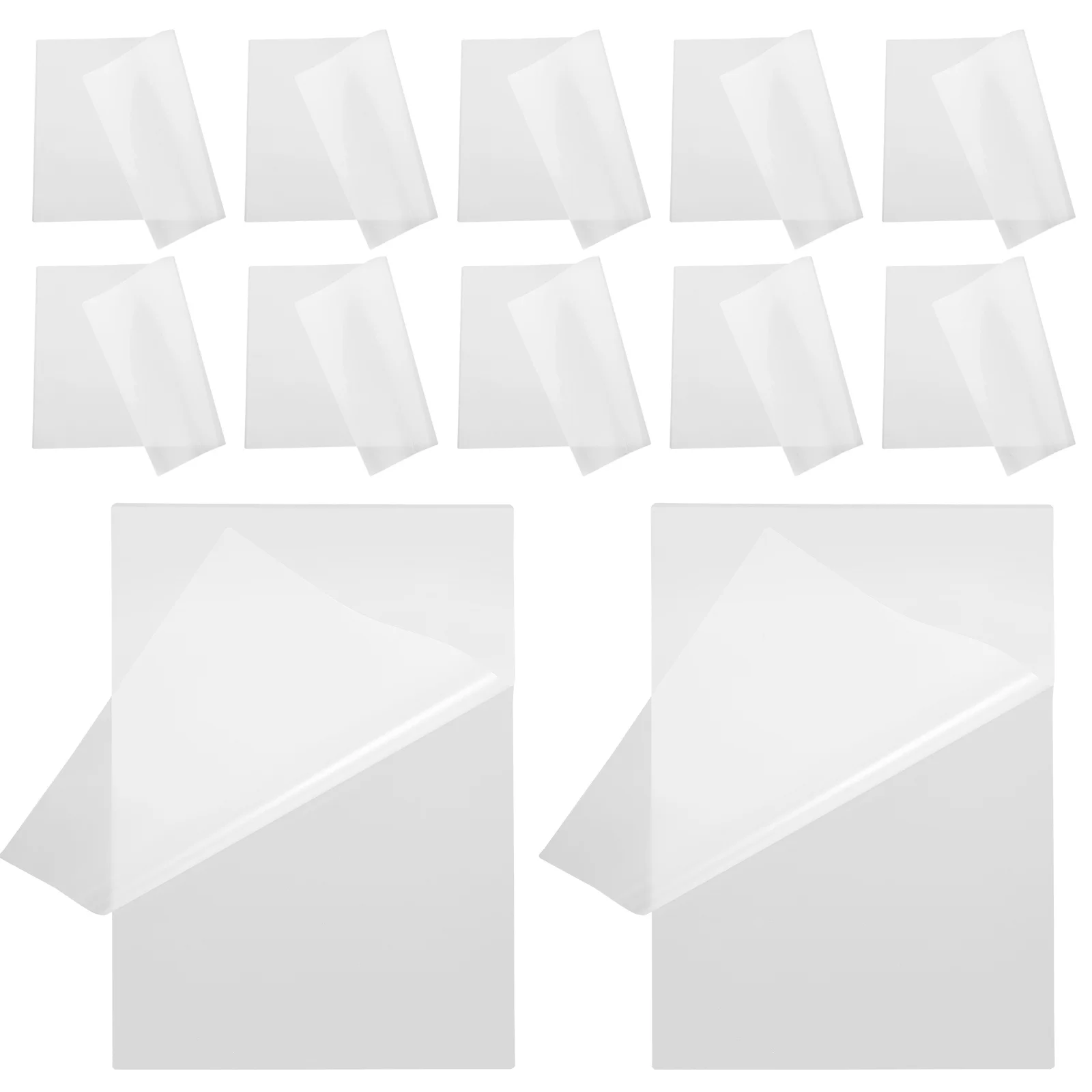

100Pcs Transparent Thermal Laminating Sheets Clear Plastic Lamination Film Waterproof Protective Film for Documents Photos