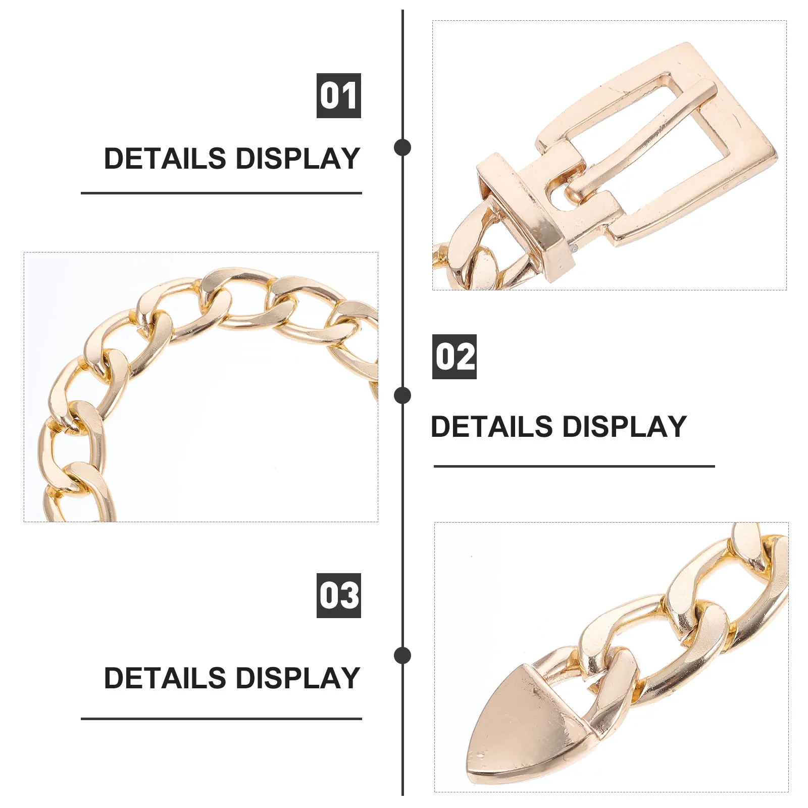 

Aluminum Alloy Chain Belt Women Pants Accessories Fashionable Golden Jean Trouser Waistb Punk Durable Lightweight Cool Design