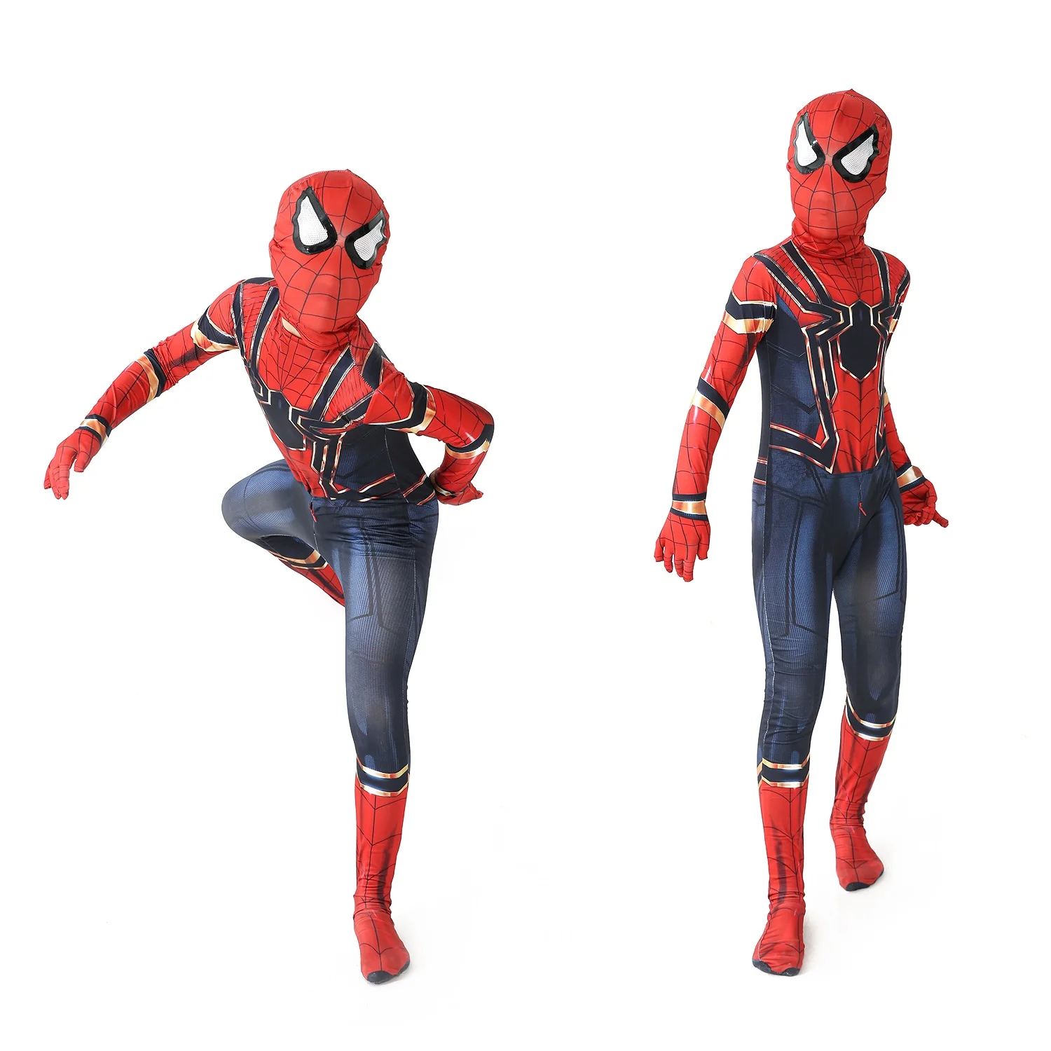 Disfraces de Halloween en 3D para niños, traje de superhéroe, spiderman, 2099