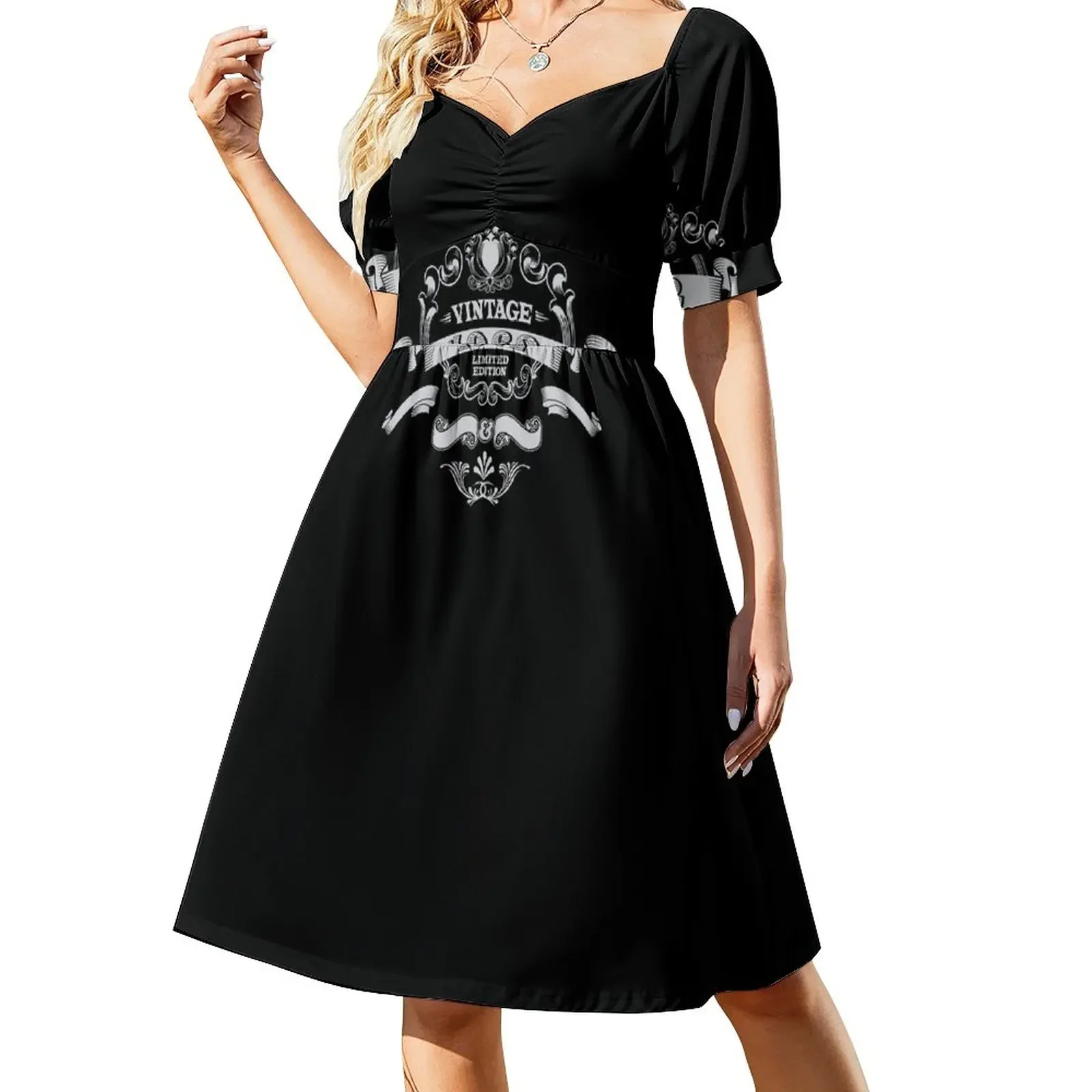 

Born in 1962 Short-Sleeved Dress luxury woman party dress summer dress daily dresses ladies 2025 summer