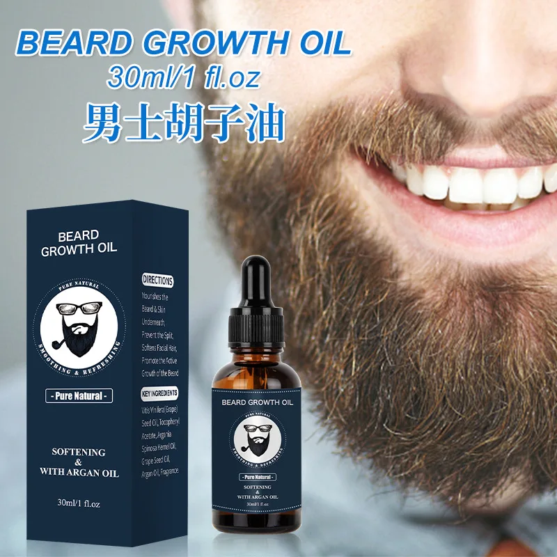 Men Fast Beard Growth Oil  Natural Organic Beard Essential Oil Hair Loss Treatment Hair Growth Essence Enhancer Beard Care