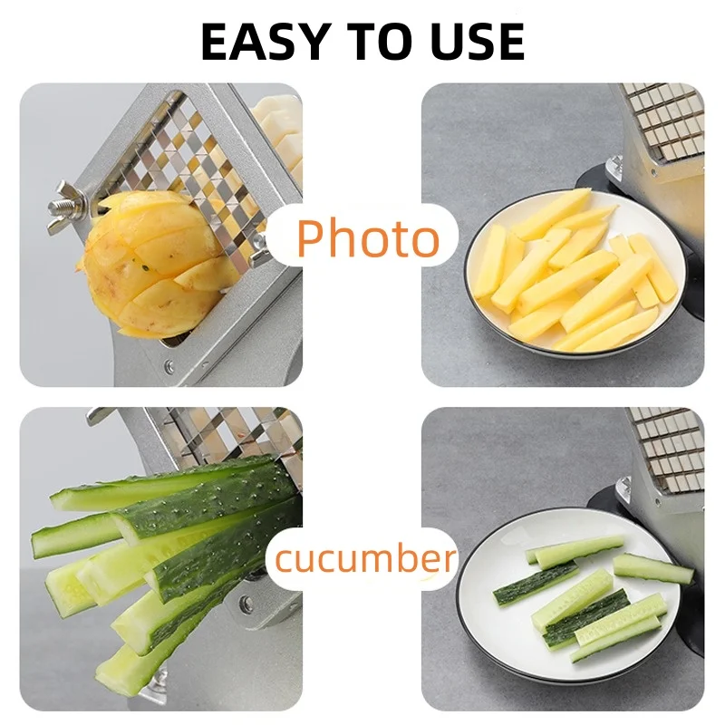 

User-Friendly Manual Commercial Stainless Steel French Fry Cutter
