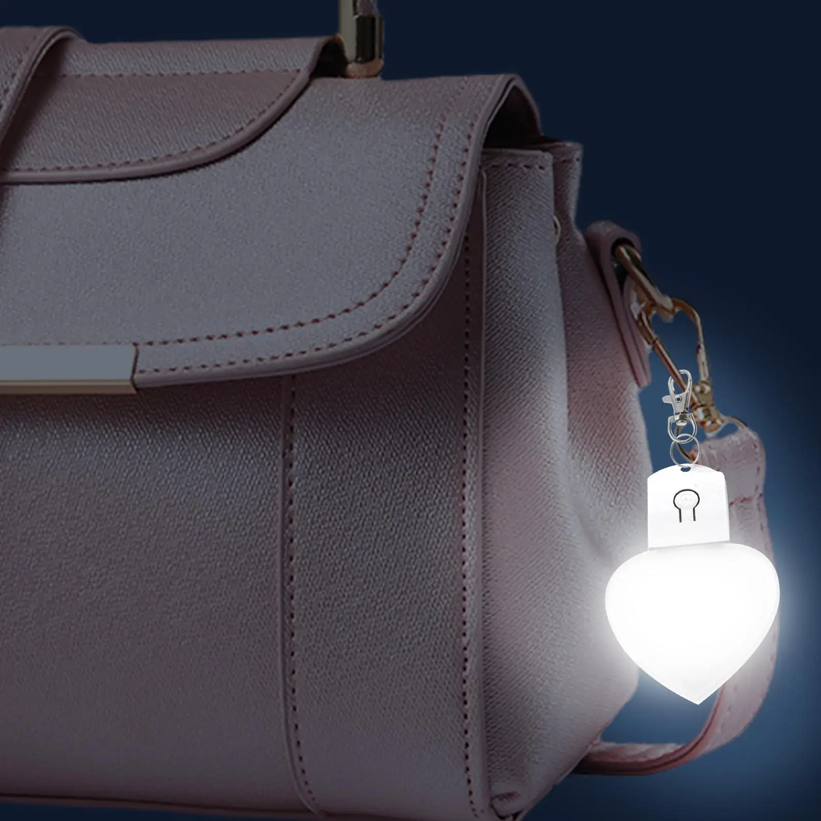 Hand Bag Night Light Women Purse Glow Light Night Lamp Small Bed Light Purse Glowing Night Light Backpack Lamp for Bag Tote Bag