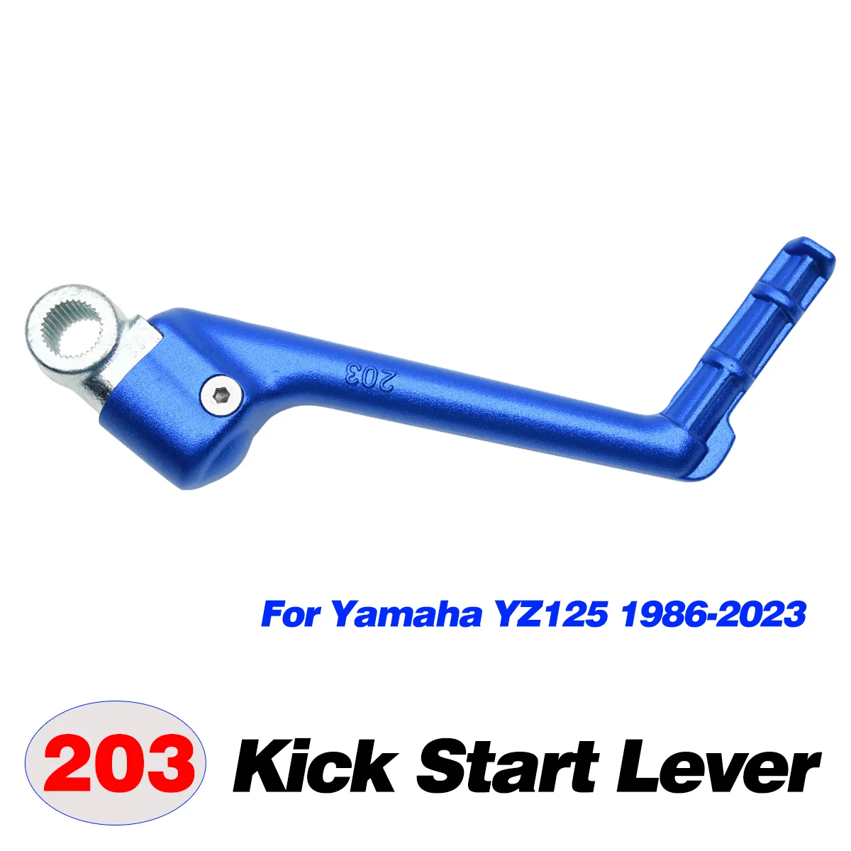 Für Yamaha YZ WR 125 YZ250 YZ250F YZ250X YZ250FX YZ450F YZ450FX WR450F Motorrad Geschmiedeter Kickstarterhebel Pedale 1986-2023 – Detail 9