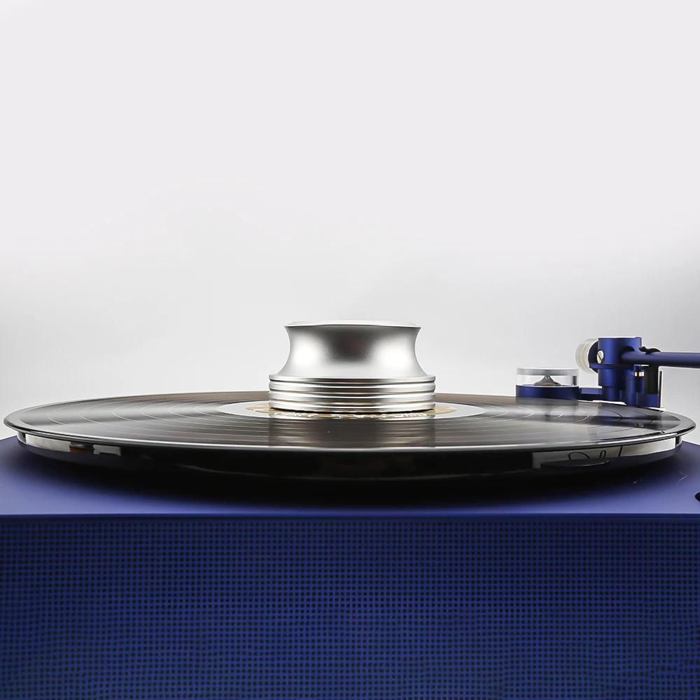 Audiocrast L410S/B Record Weight Stabilizer Vinyl Turntable Clamp Aluminum Vibration Reducer for LP Vinyl Record Weight Player