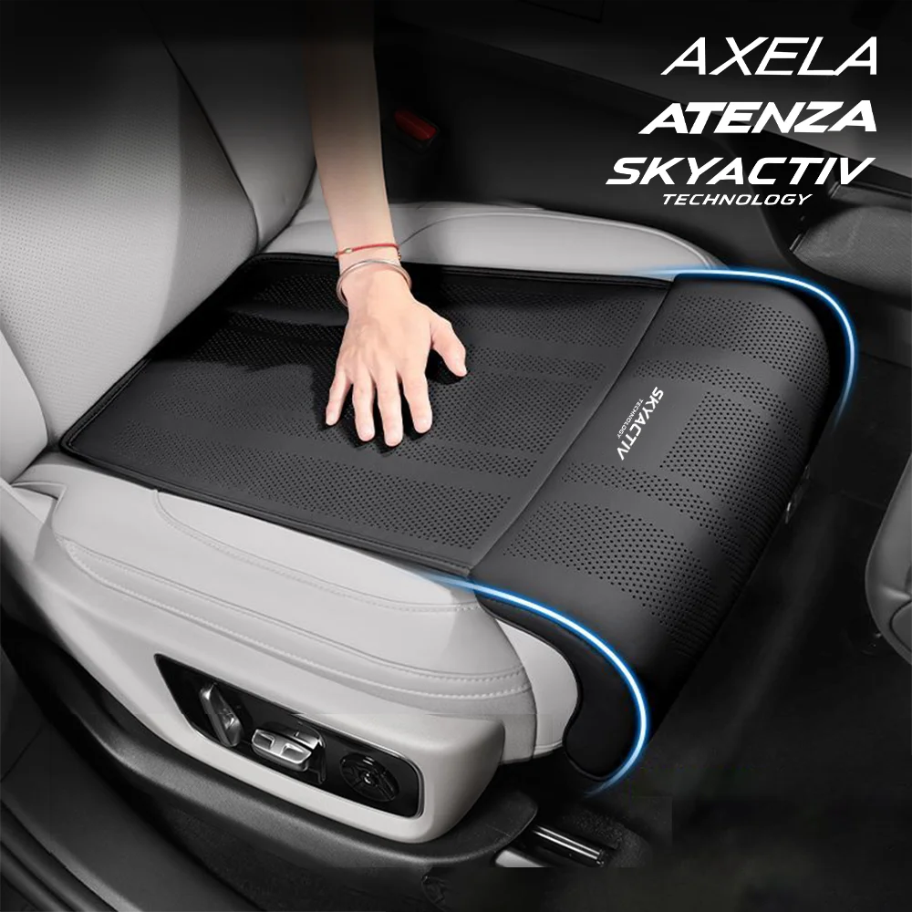 Leather Leg Support Extension Car Seat Cover Universal Extender Cushion For Mazda Skyactiv 3 Axela Atenza MX-5 2 5 6 Accessories