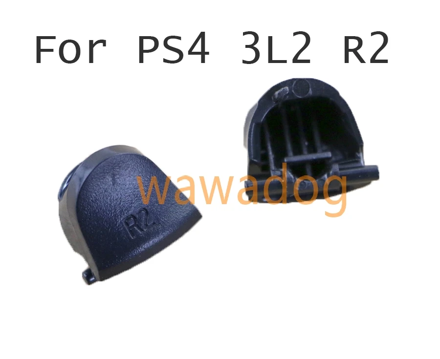 عدد 2 قطعة/قطعة أزرار استبدال أسود R2 L2 مشغلات لـ Dualshock 4 لملحقات ألعاب PS4 ملحقات ألعاب PS4