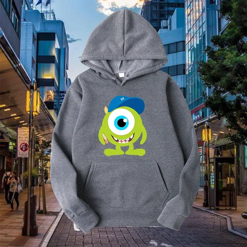 Sweats à capuche College à manches longues pour hommes, poche PVD, Anime Monster University, coupe Livan Mike, vêtements populaires, automne, hiver