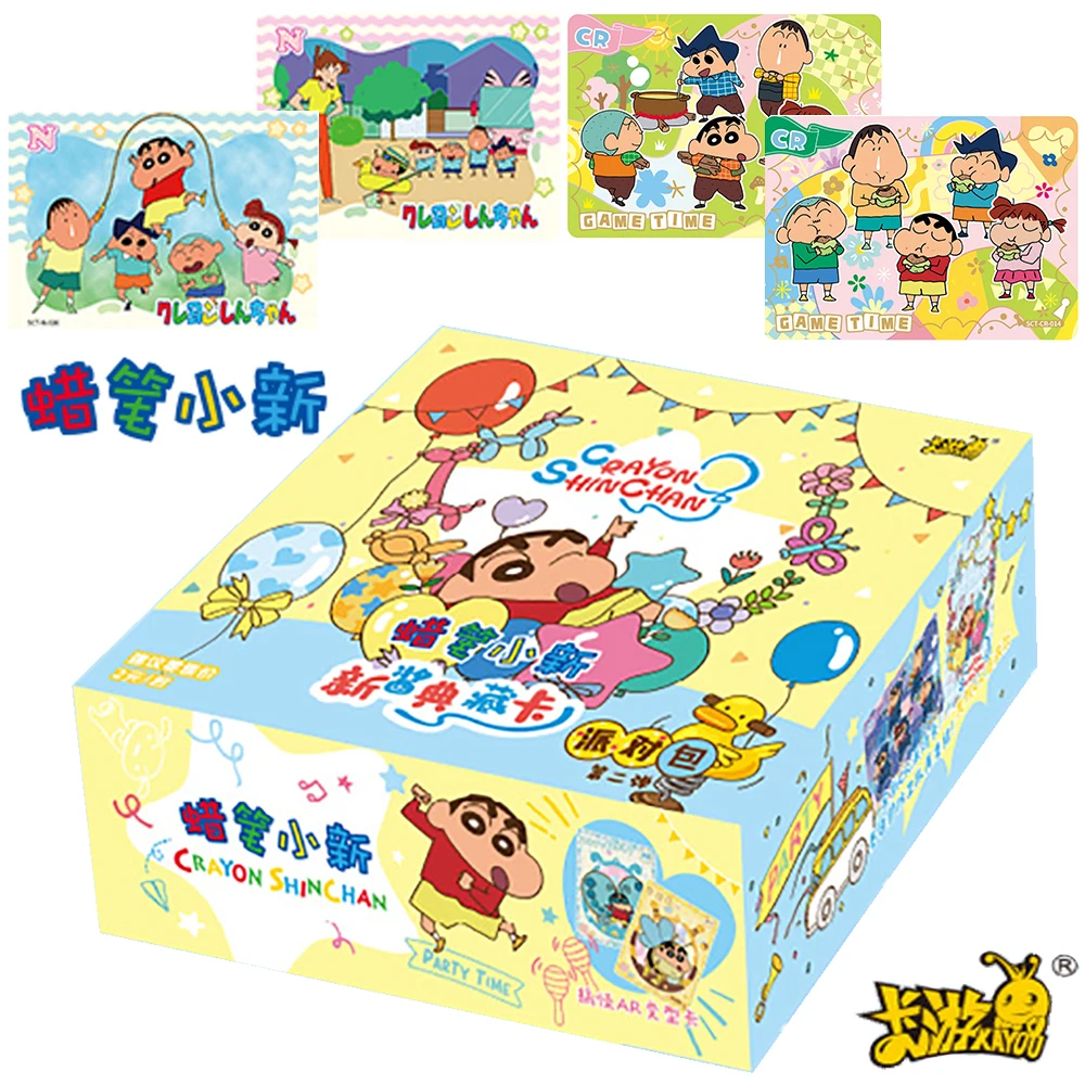 Genuine Crayon Shin-chan Card For Children Classic Funny Anime Kazama Tōru Satō Masao Limited Game Collection Card Table Gifts