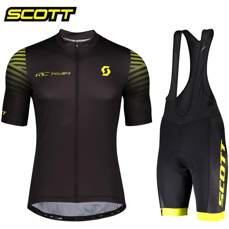 SCOTT Cycling Set Summer Cycling Jersey Set Bike Cycling Clothing Breathable MTB Bicycle Sportswear Suit Men Cycling Clothes