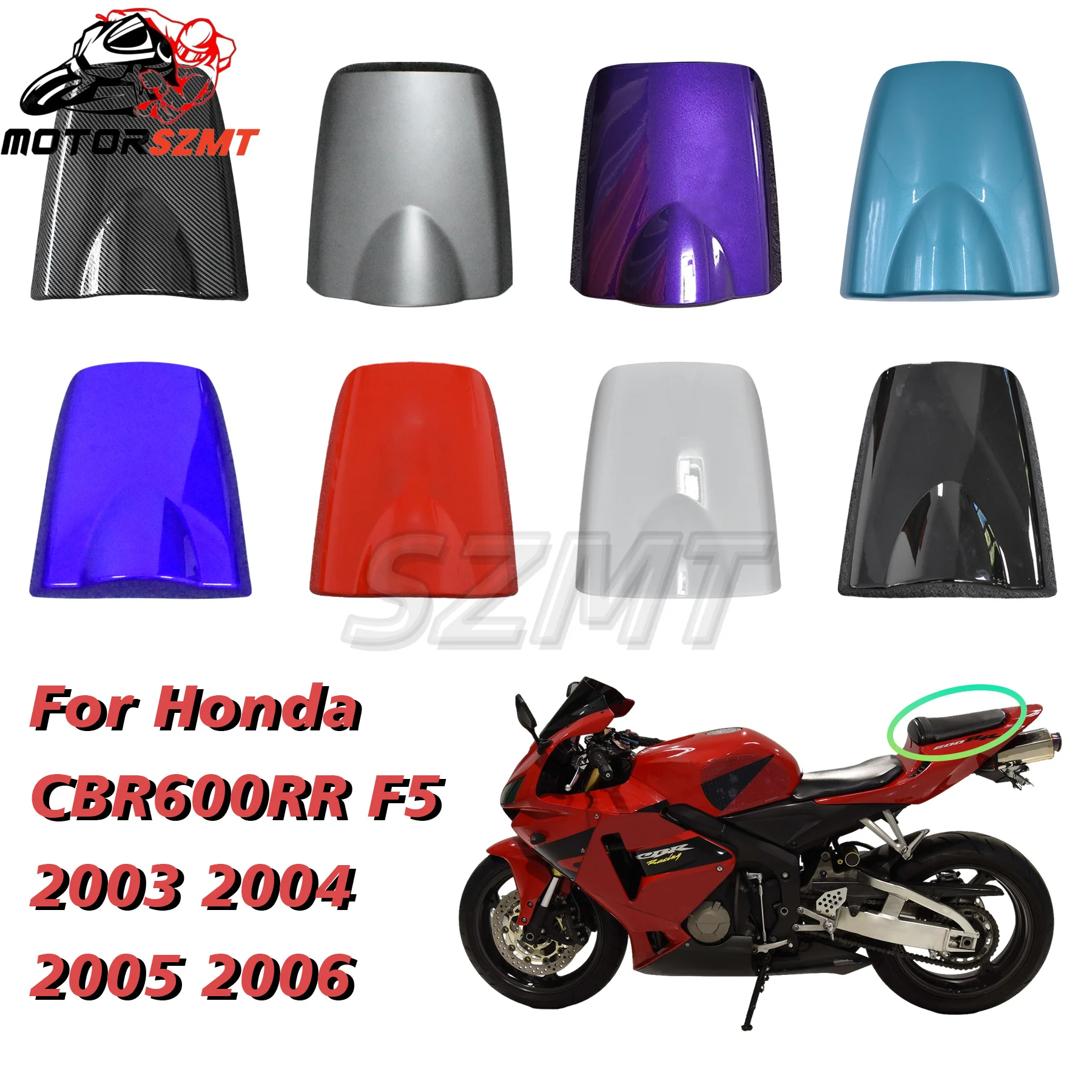 

Solid Rear Cowl For Honda CBR600RR F5 2003 2004 2005 2006 Rear Cover Rear Tail ABS Injection Molded Plastic