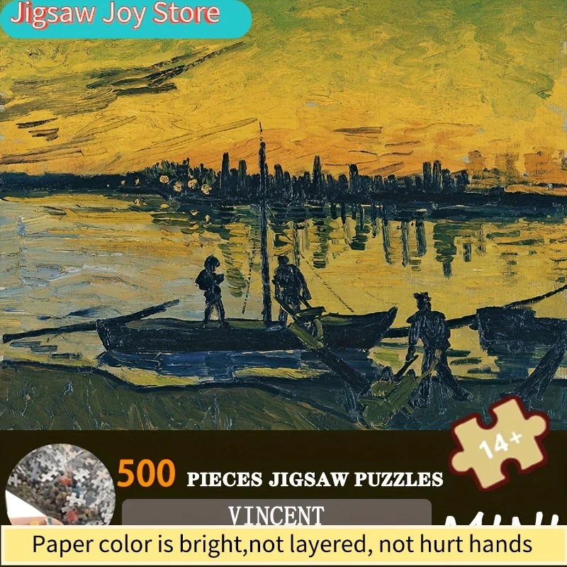 

Mini Art Puzzle of Van Gogh'S Self-Portrait - A 15X10 Inch Premium Paper Jigsaw for Adults, an Artistic Christmas Present for