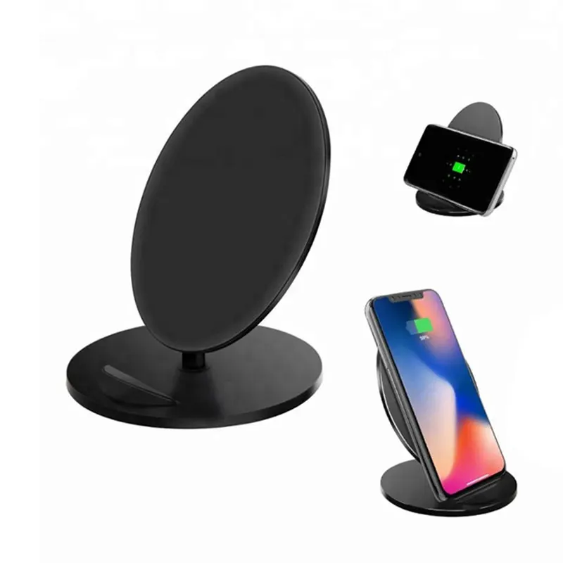 10W Fast QI Charging Wireless Phone Charger Desktop Mobile Phone Holder For iPhone X 8 Plus Samsung S8 + Portable Charge Bracket