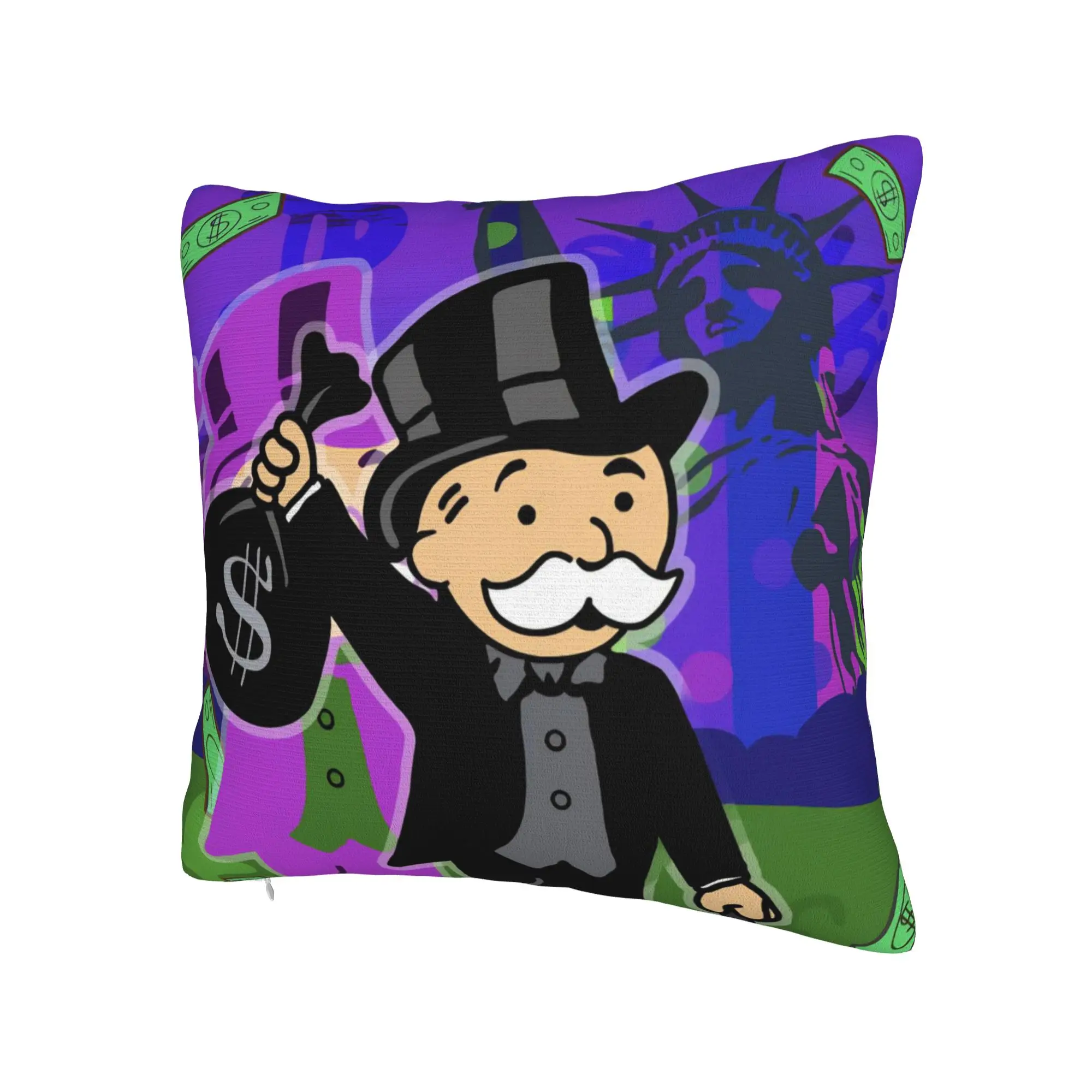 Decorative Pillow Cover Alec Monopolys Accessories Seat  Throw Pillow Case Cover Square Style Multi-Size