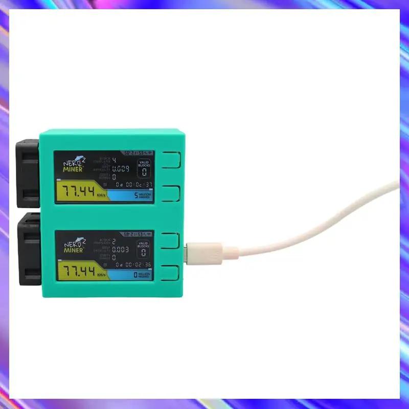 

Nerdminer V2 BTC Solo Lottery Nerd Miner 78KH+78KH Crypto Bitcoin Miner Solo Mining Machine