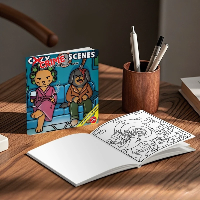 Hot Character Coloring Graffiti Drawing Book Stress Relief Painting Notebook For Relax Hand Drawing Creation