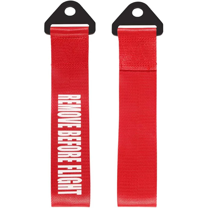 2 قطعة عالية القوة النايلون سحب حزام العالمي JDM سباق السيارات سحب السيارات مقطورة الحبال الأمامية والخلفية مقطورة سحب حزام #2