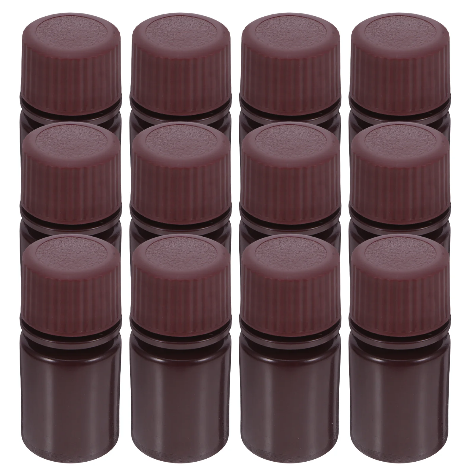 

12 Pcs Reagent Plastic Lab Empty Chemical Container Jar High Temperature Resistance