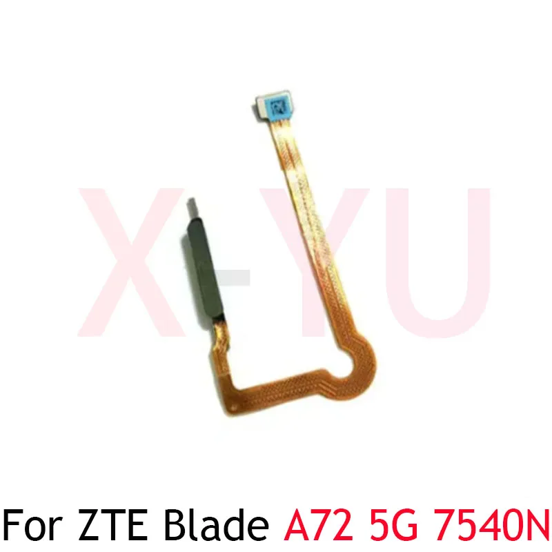 For ZTE Blade A72 5G 7540N Home Button Fingerprint Sensor Return Power Flex Cable