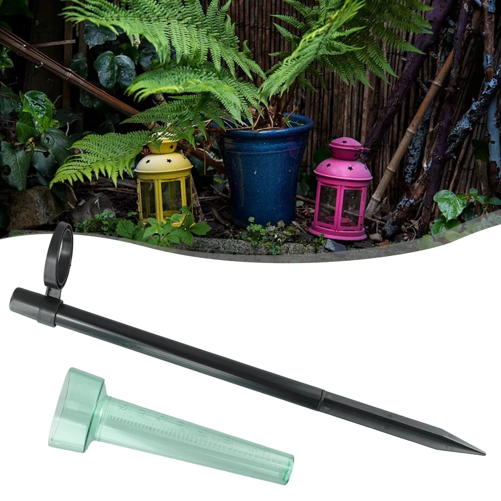 1Pcs Garden Rain Gauge Rainwater Rainfall Guage Garden Outdoor Rain Meter For Measure And Collect Rainwater Gardening Tools