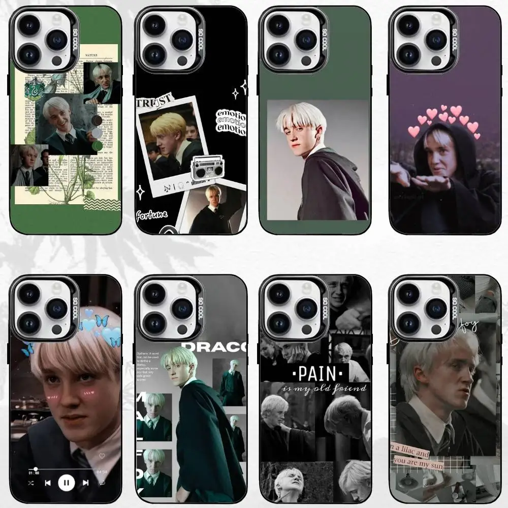 Чехол для телефона Actor D-Draco Malfoy для iPhone17,16,15,14,13,12,11 Plus, Pro Max, черный матовый противоударный чехол