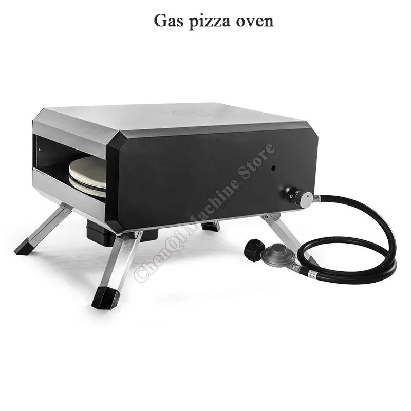 فرن بيتزا صغير خارجي يعمل بالغاز، فرن خبز تورتة البيض من الفولاذ المقاوم للصدأ مقاس 14 بوصة