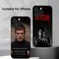 D-Dexter Morgan Phone Case For iPhone 16 15 14 13 Pro Max Plus Mini Frosted Soft Shell Funda