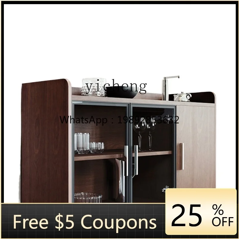 

ZZ Home Locker Office Storage Bookcase Living Room and Kitchen Sideboard Cabinet Dust Belt Cabinet Door