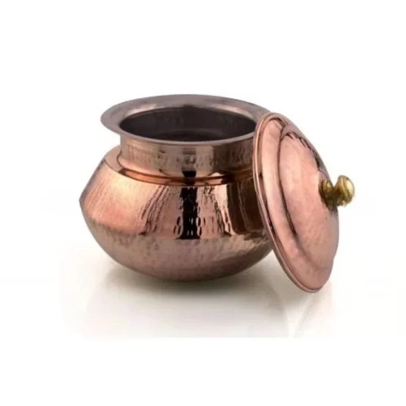 

Stainless steel copper cookware hammered wok with gas grill for induction cooker