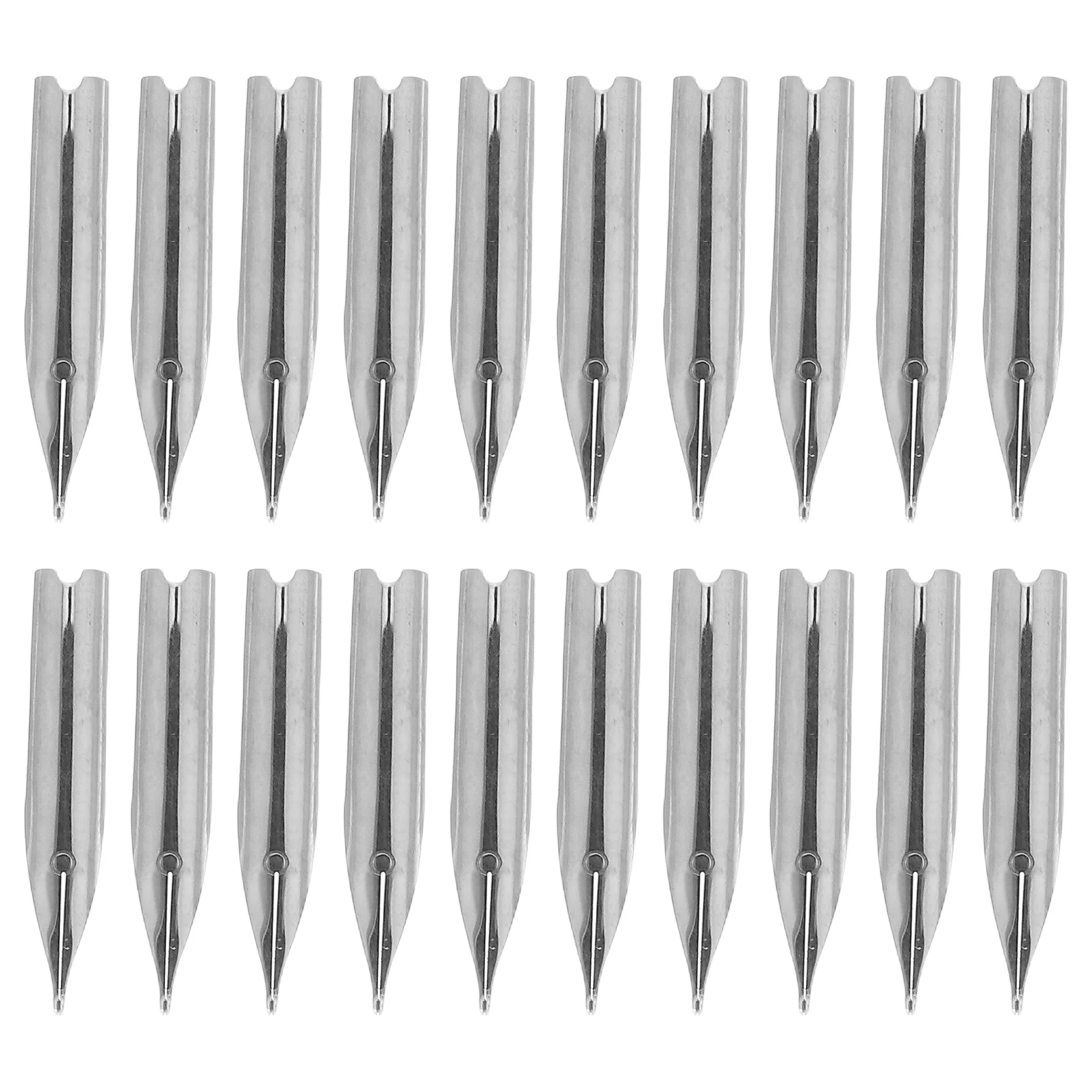 

25pcs Steel Fountain Pen Nibs 0.38Mm Replacement Tips Smooth Writing Durable For Office School Art Calligraphy Nibs Replacement