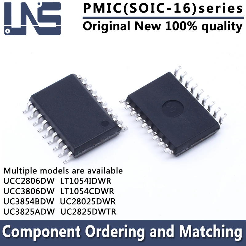 1PCS UC2825DWTR UC28025DWR LT1054IDWR LT1054CDWR UCC3806DW UCC2806DW UC3854BDW UC3825ADW SOIC-16 PMIC