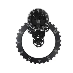 Creative Large Gear Wall Clock Modern Design Silent Mechanism 33d Watch Metal Living Room Gear Clocks Wall Home Deocr Gift Ideas
