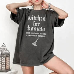 2024 President Election Shirt Witches for Kamala Shirt Halloween Witch Shirt Kamala Harris Shirt Loose Unisex Y2K Tee Streetwear