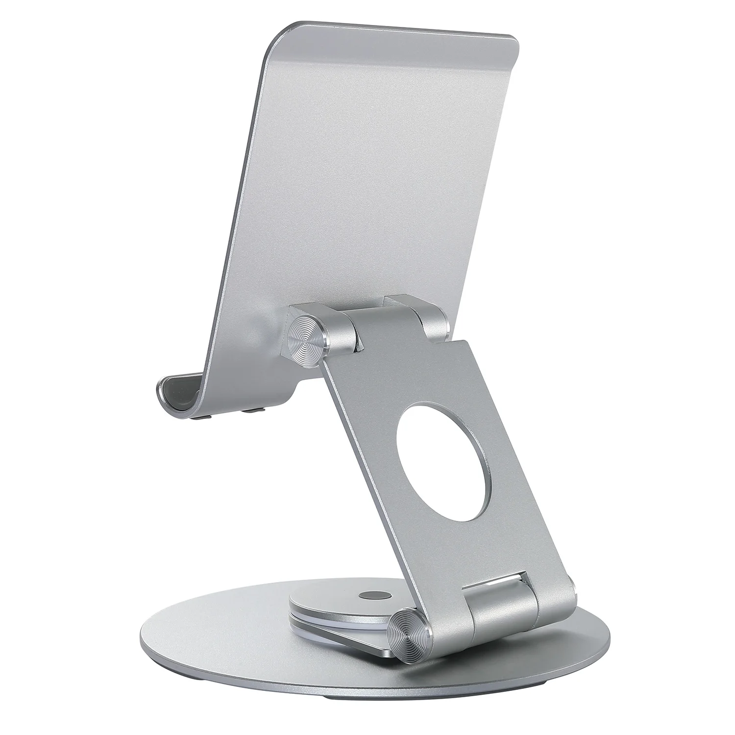 Ergonomic rotation portable foldable adjustable 360 rotating aluminum desktop table pc stand holder