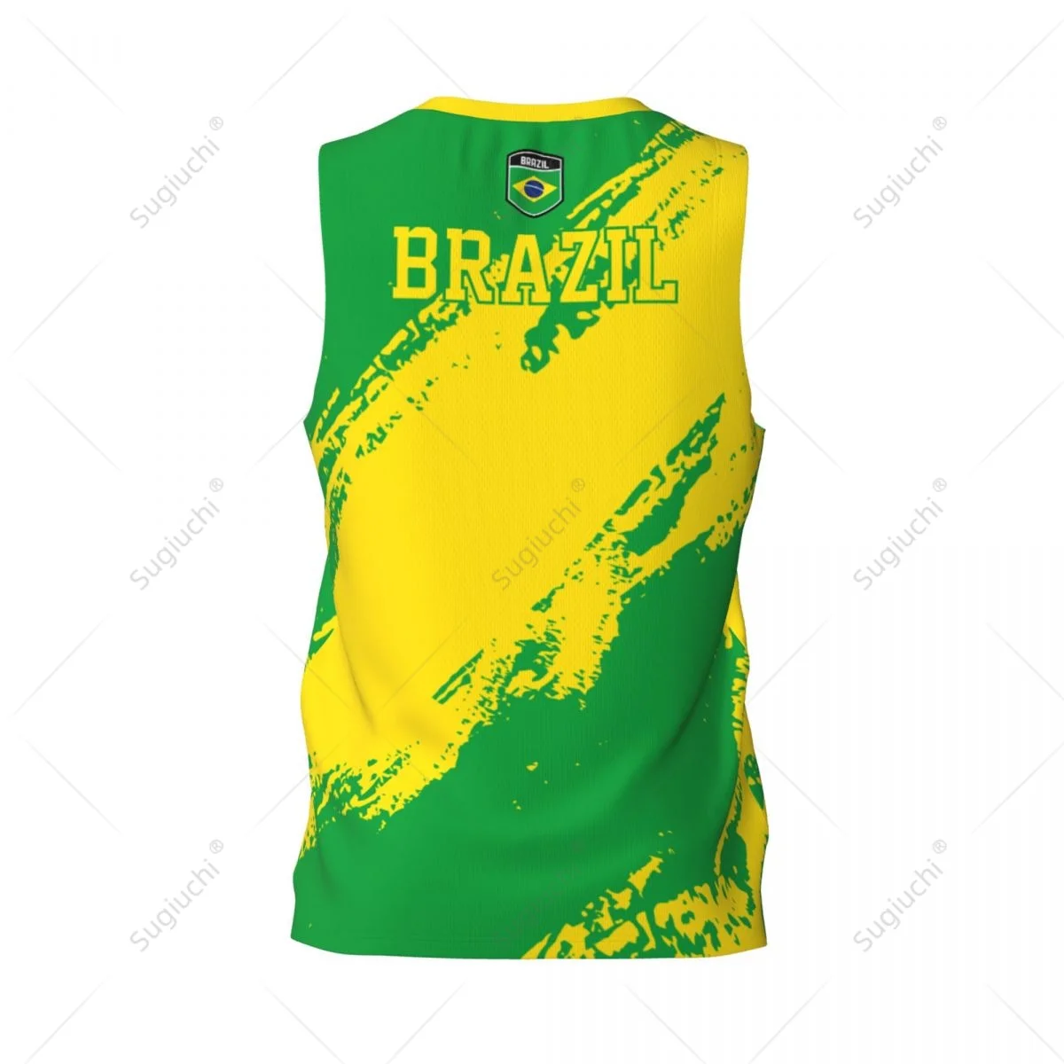 Men Basketball Sports Brazil Flag Running Fitness Multifunction Jersey Sleeveless shirt Custom Name Nunber Exclusive