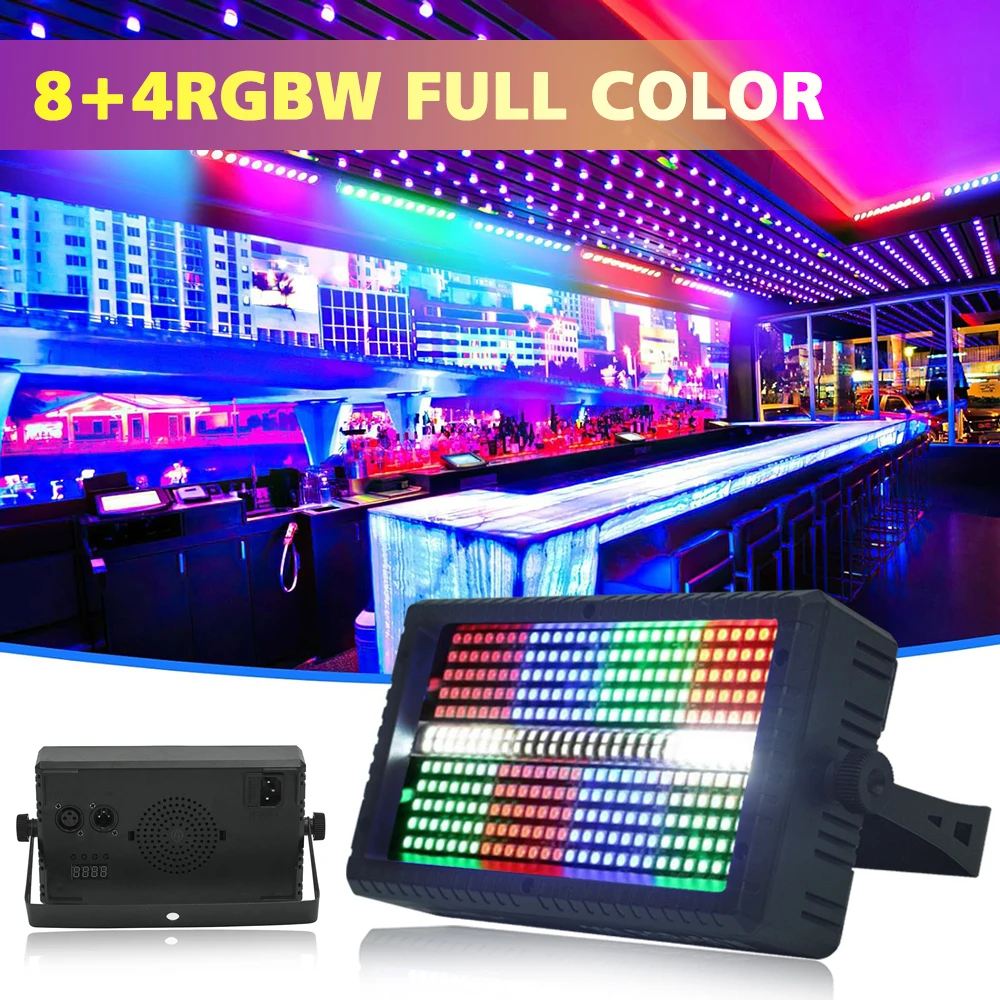 60W Led-Schijnwerper Rgb Kleur 4 Modus Multi-Verlichtingseffect Podiumlicht Superheldere Wandlamp Sfeerlicht Voor Feestvakantie