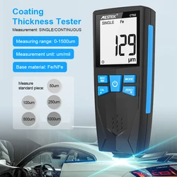 NEW Digital Coating Thickness Gauge 0.1micron/0-1500 Car Paint Film Thickness Tester Measuring FE/NFE Russian Manual Paint Tool