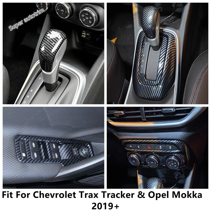 

Gear Shift Panel / Central AC Air Condition Frame / Window Lift Cover Trim For Chevrolet Trax Tracker & Opel Mokka 2019 - 2022