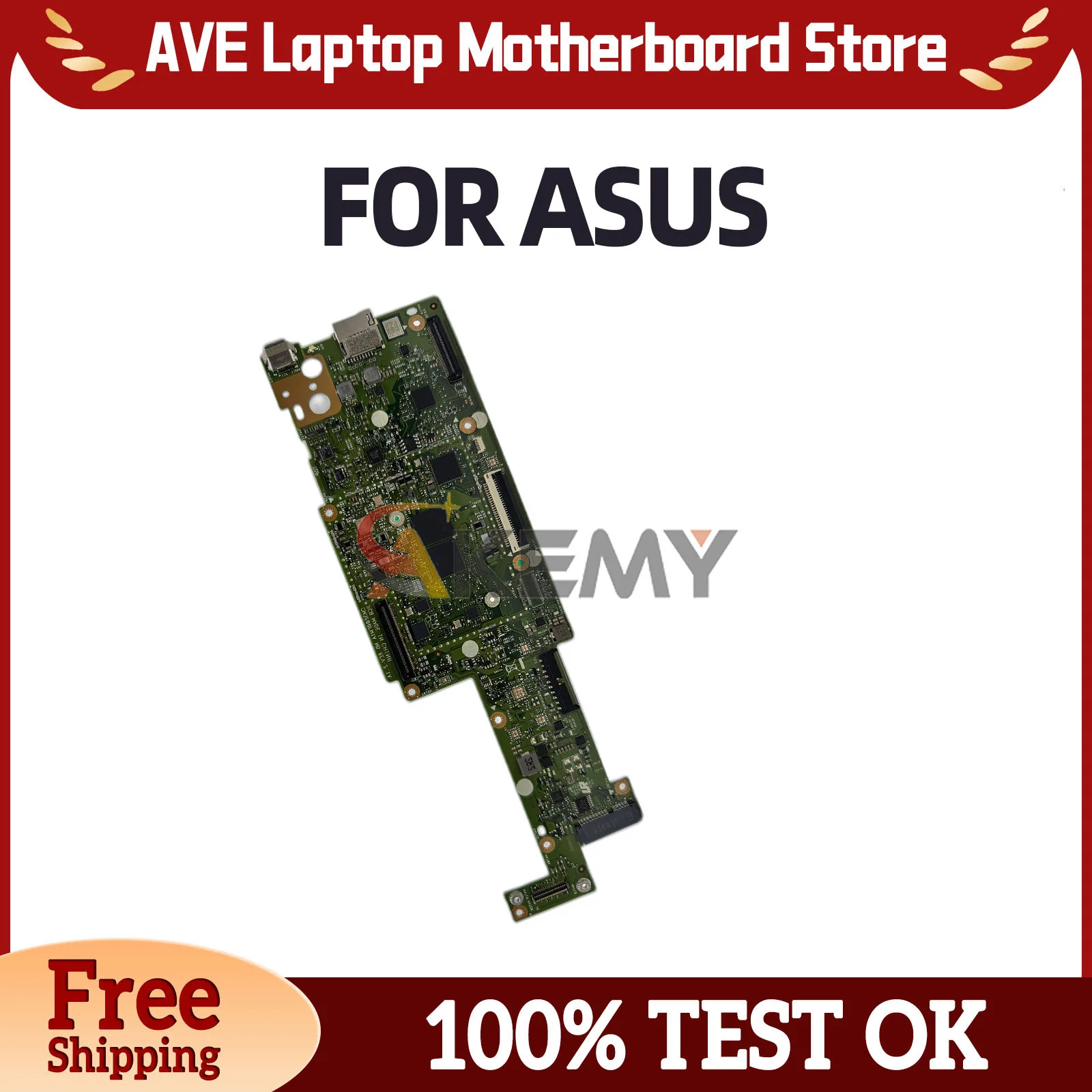 

CM3200FM1A Motherboard For ASUS Chromebook Flip CM3 CM3200F Laptop Mainboard 4G RAM 64G/128G-SSD Fully Tested