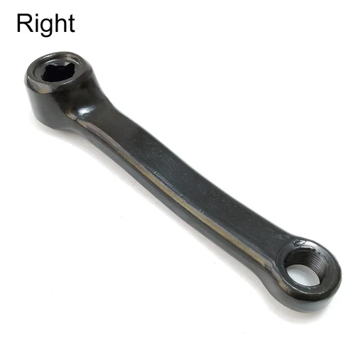 Imagen 2 del producto Manivela de bicicleta estática con orificio cuadrado de hierro de 127mm, Pedal de pie izquierdo/derecho, biela de manivela para deportes de interior, piezas de manivela