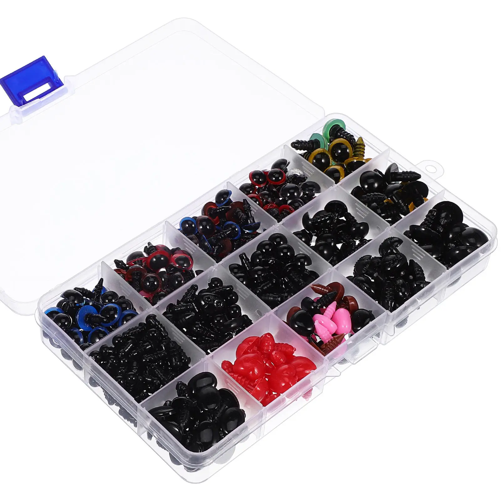 

1Set Safety Eyes Set Colored Plastic Craft Eyes Various Sizes Washers for Crochet Amigurumi Stuffed Animal Accessories