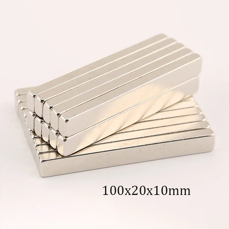 1/2PCS 100x20x10mm Block Powerful Magnets Long Sheet Neodymium Magnet Strong Permanent NdFeB Magnets