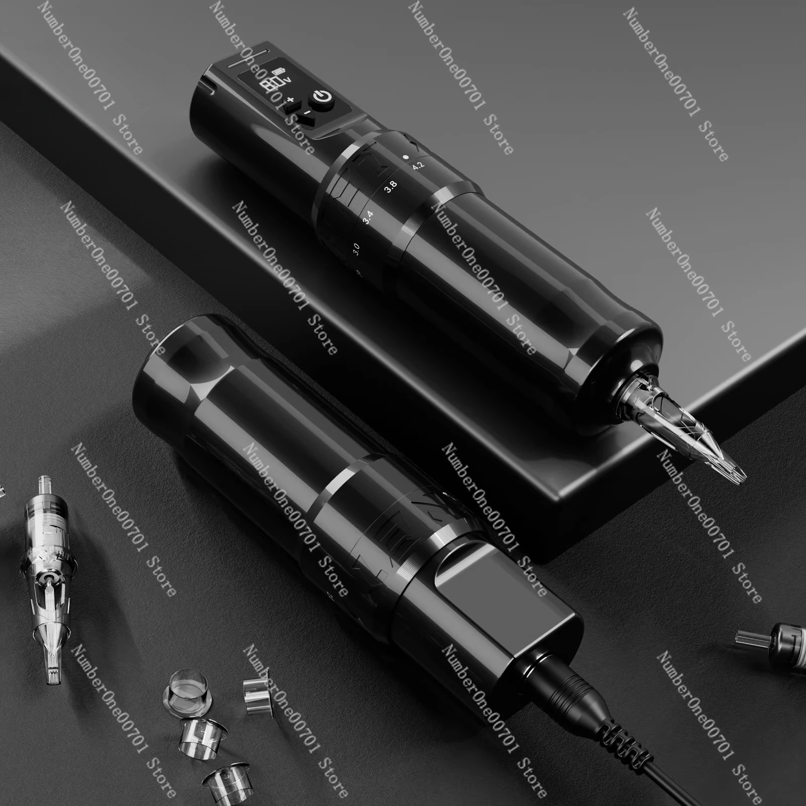 

Professional Grade 7-Speed Adjustable Tattoo Machine Wireless Eyebrow Tattoo Lip Hair Tattoo Machine