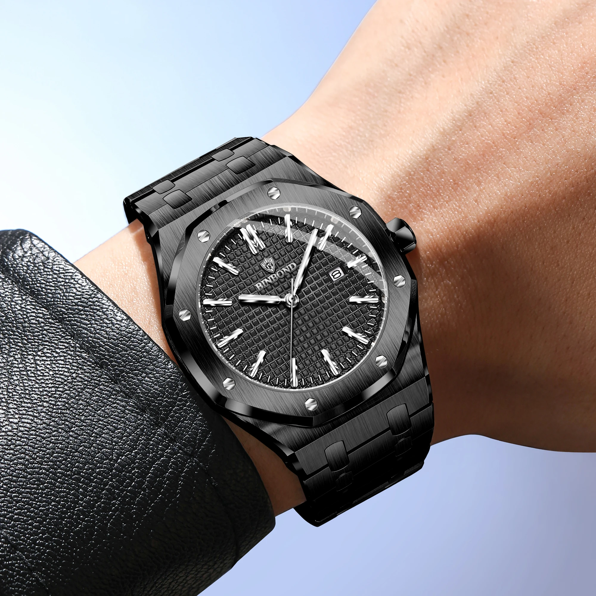 빈본드 오리지널 브랜드 스테인리스 스틸 스트랩 쿼츠 손 - Men'S Accessories Luxury Brands 리뷰 및 가격