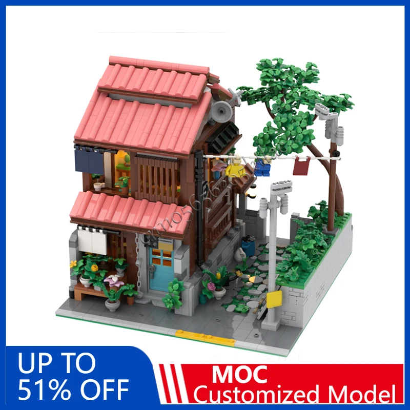 

2521 PCS City Engineering The Alley Home MOC Customize Modular Building Block Technology Popular Simple DIY Assembly Toy Gift